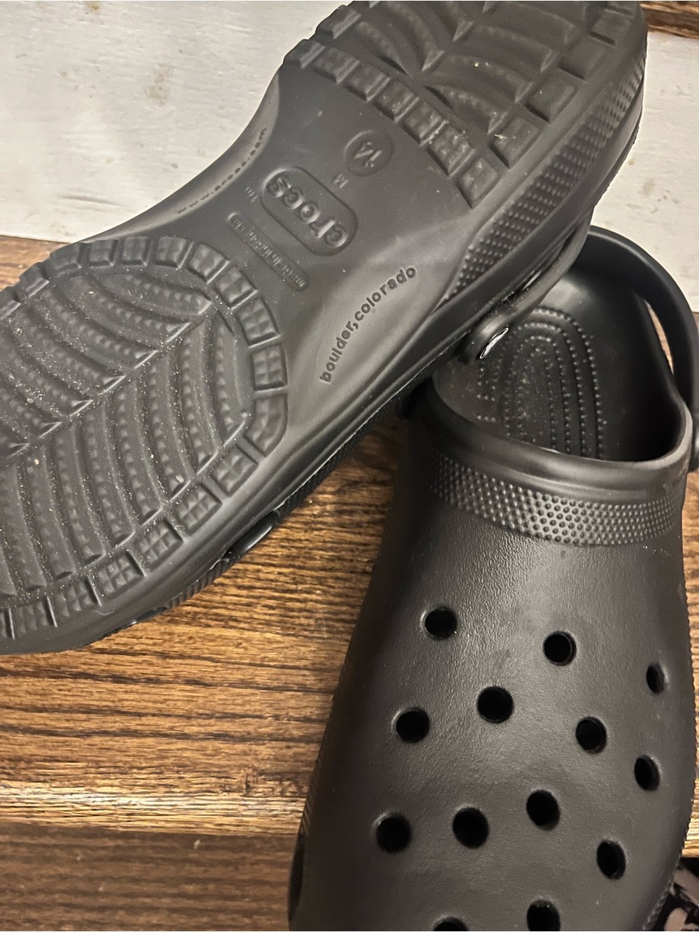 CROCS Men's Classic Clog in Black size 14